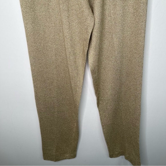 Shannan Gold Metallic Pants in Size L - Picture 3 of 6